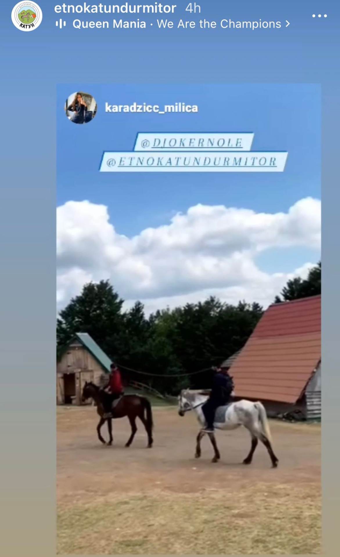 Novak Đoković jaše konje na Durmitoru