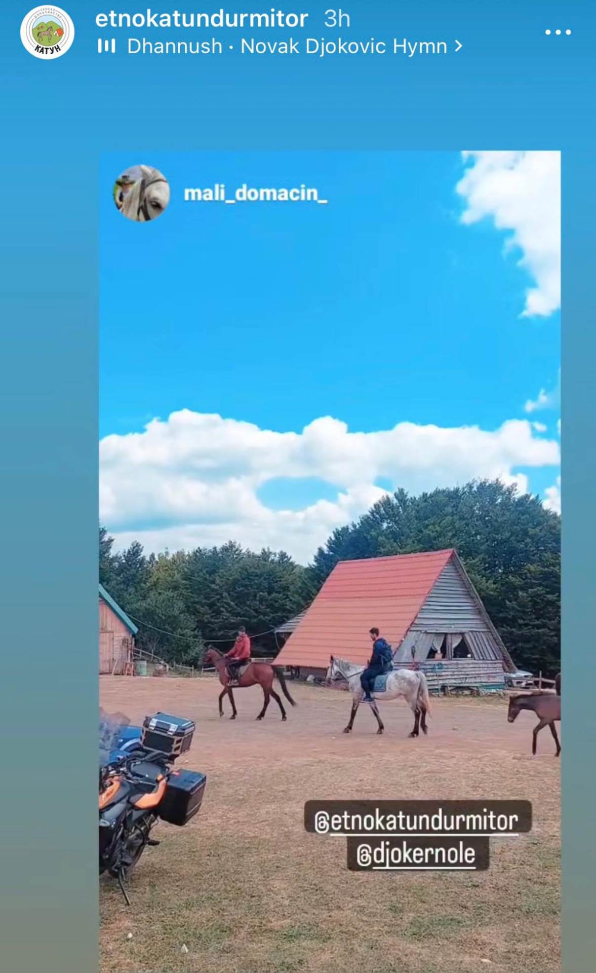 Novak Đoković jaše konje na Durmitoru