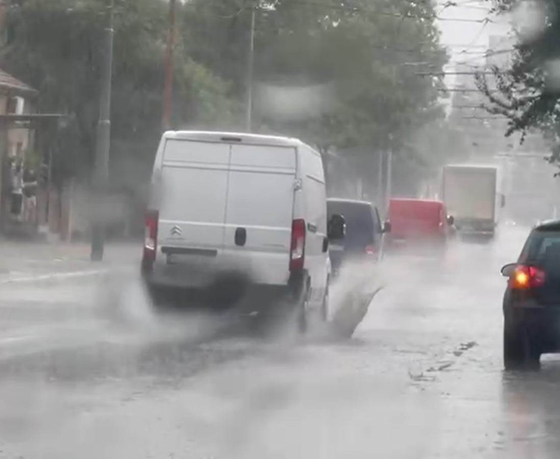 Poplavljena Dunavska ulica u Beogradu