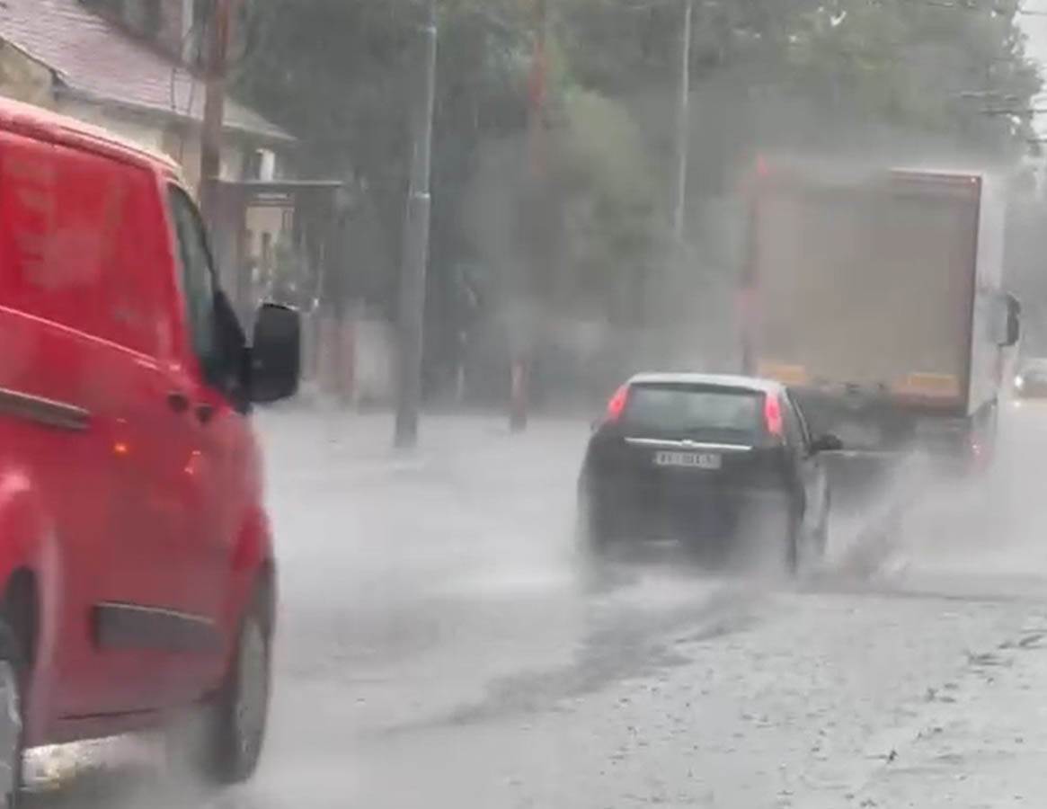 Poplavljena Dunavska ulica u Beogradu