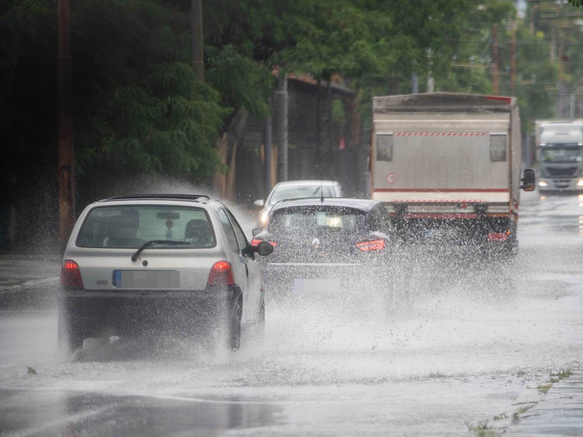 Poplavljena Dunavska ulica u Beogradu