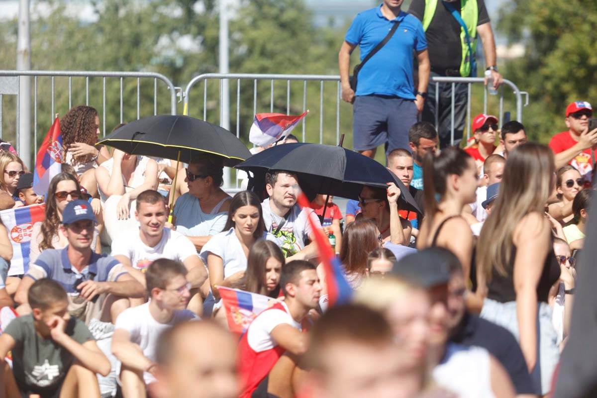 Navijači Srbije ispred Štark arene 4.jpg