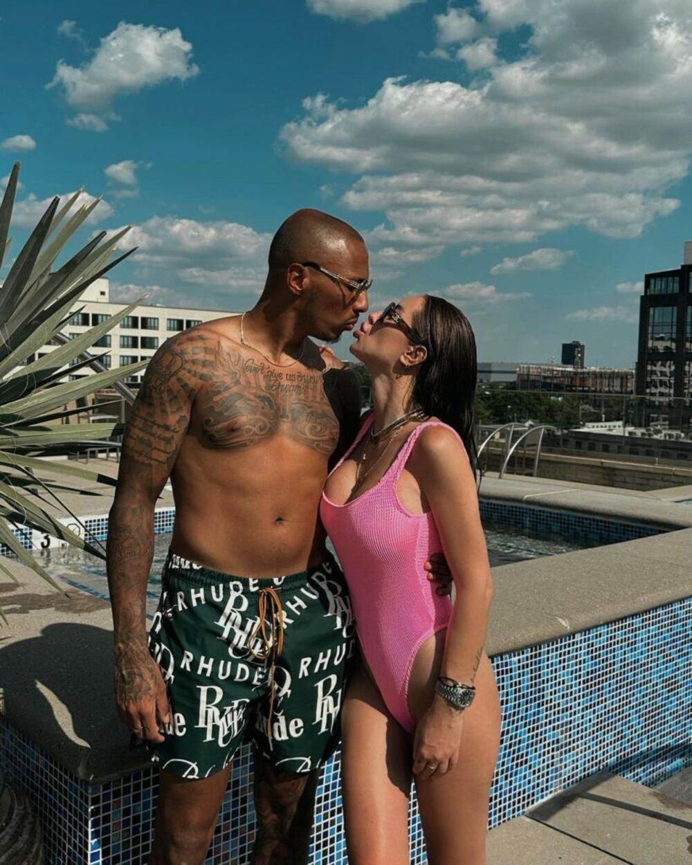 Duško Tošić s ćerkom Nikom na Evropskom prvenstvu u fudbalu