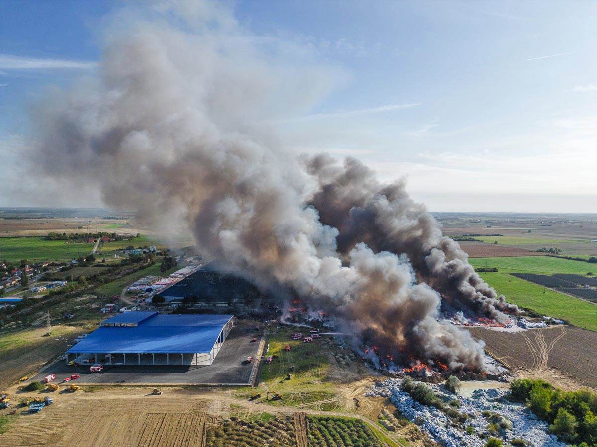 Stručnjaci o dimu nakon požara u Osijeku