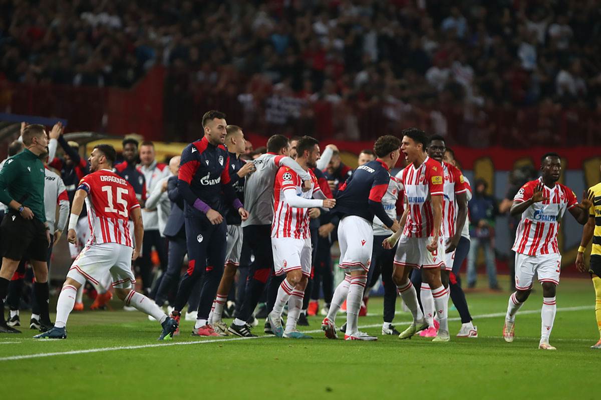 Mitar Mrkela posle meča Crvena zvezda Jang bojs u Ligi šampiona