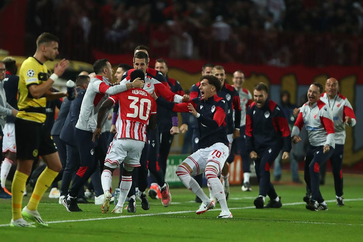 Mitar Mrkela posle meča Crvena zvezda Jang bojs u Ligi šampiona