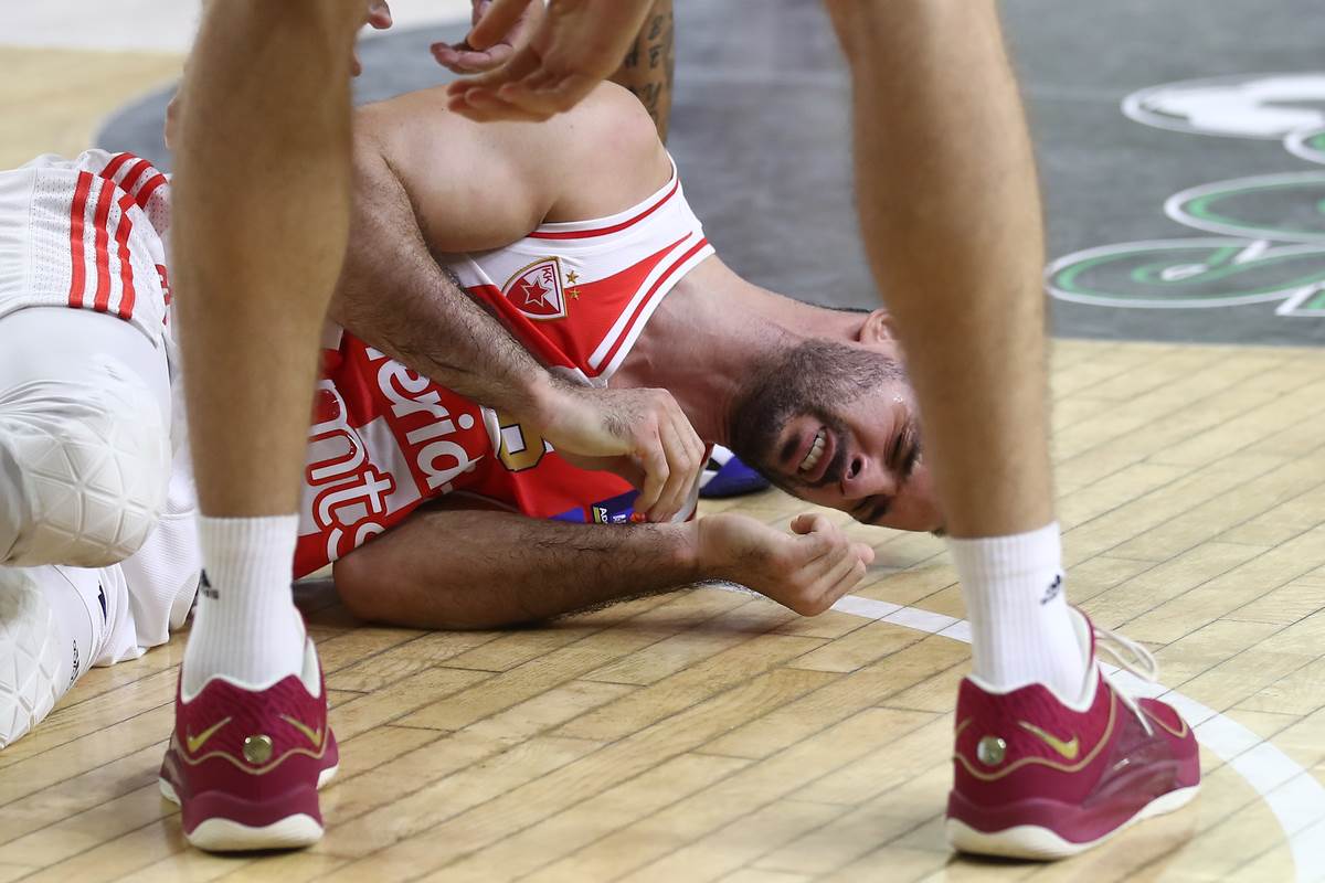 Branko Lazić, povreda