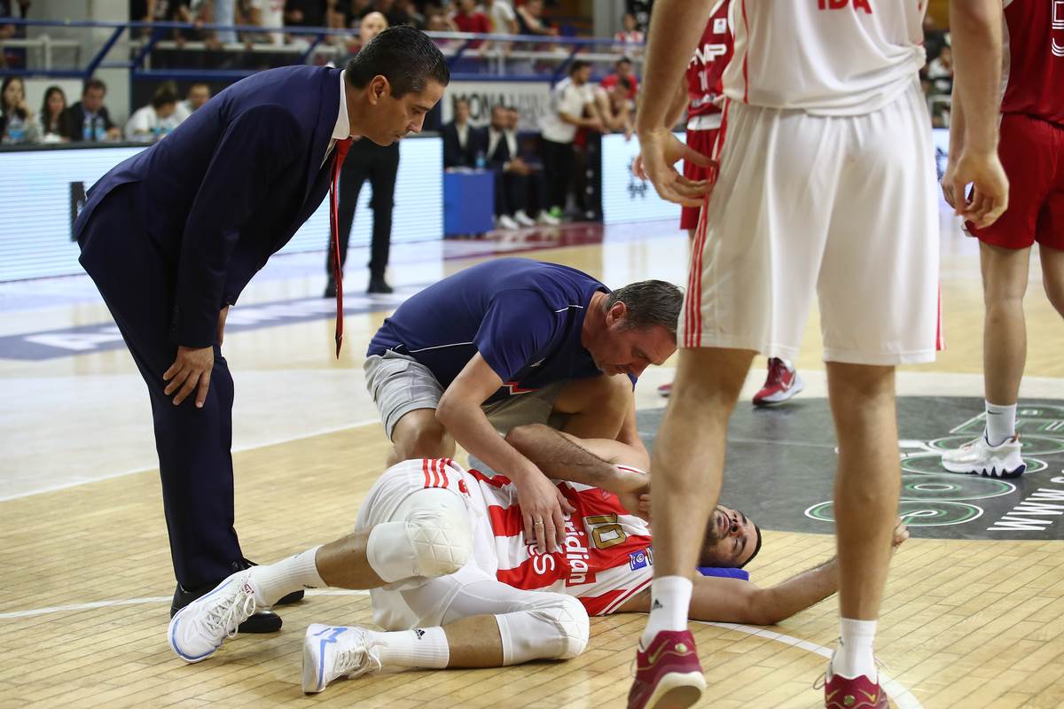 Branko Lazić, povreda