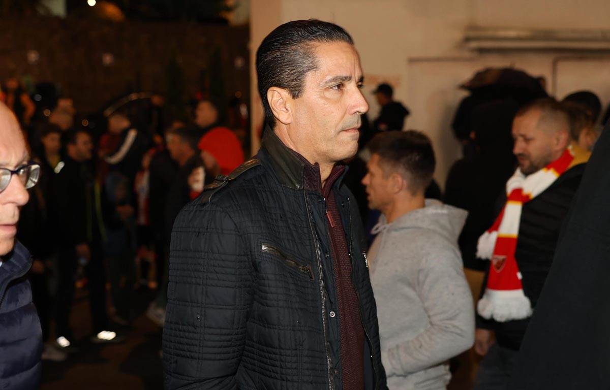 Mirko Kodić na fudbalskoj utakmici nakon smrti sina