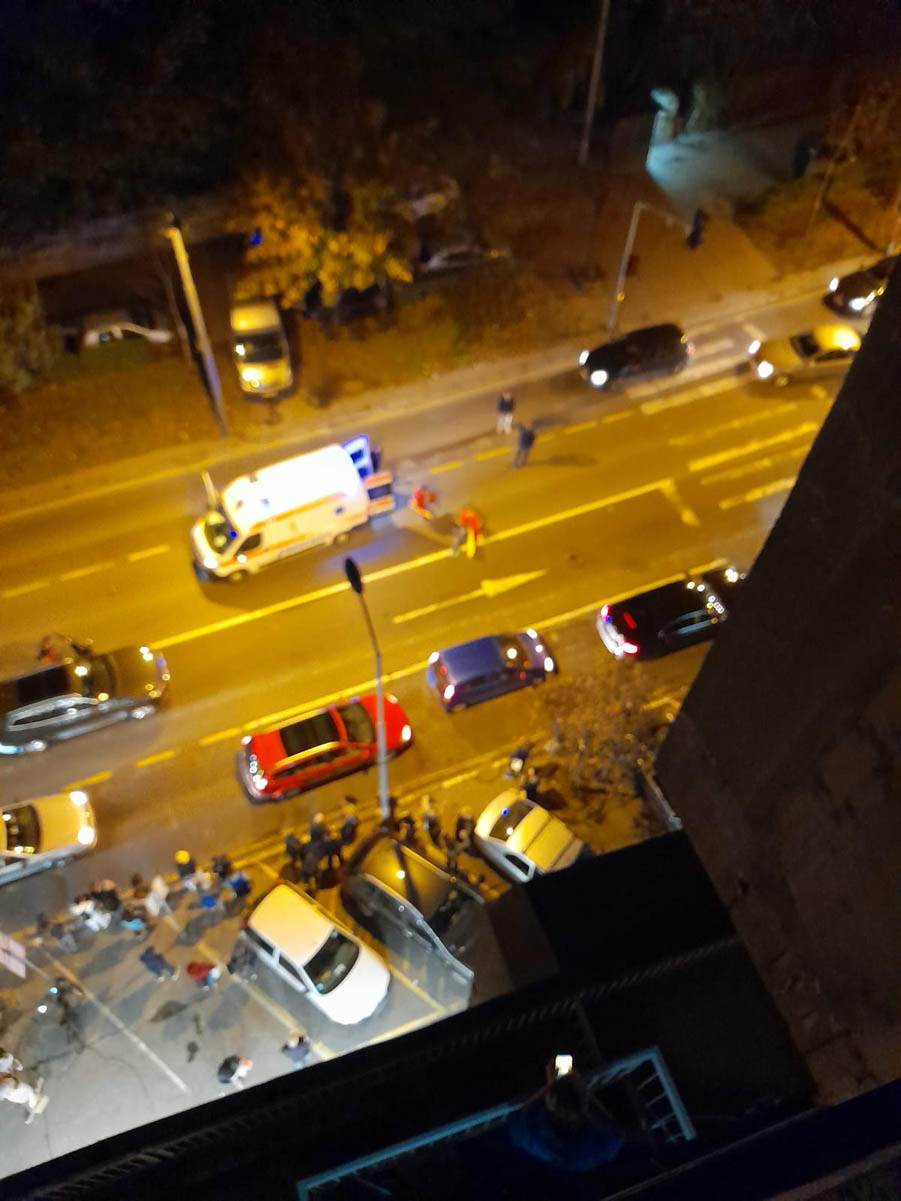 Žena oborena na Bulevaru Despota Stefana