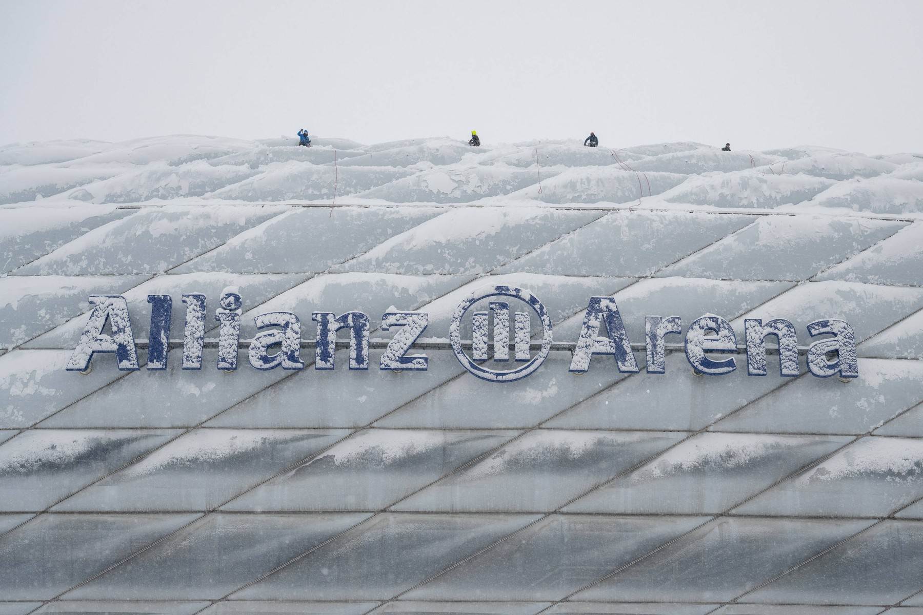 Bajern Minhen stadion sneg