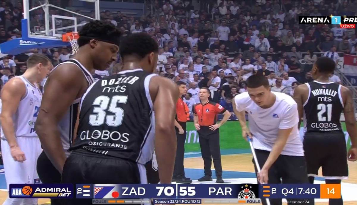 Alen Smailagić i Pi Džej Doužer povrede Partizana u Zadru