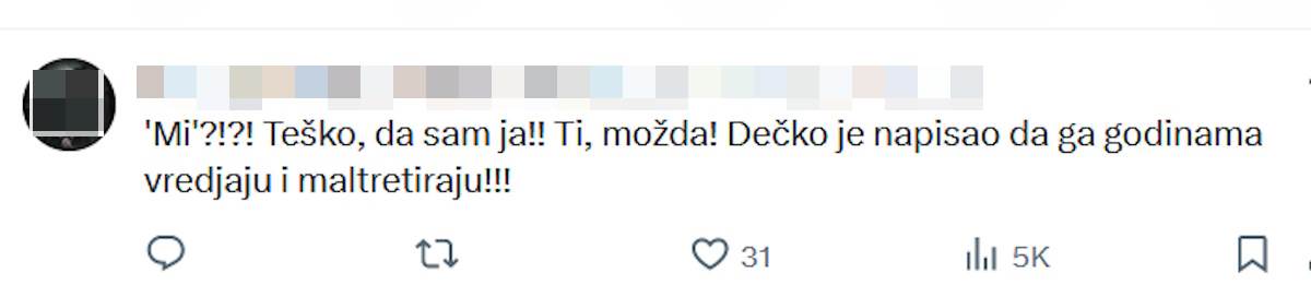 Mihailo Janjušević dobijao uvredljive poruke