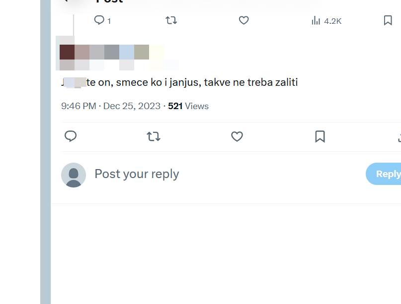 Mihailo Janjušević dobijao uvredljive poruke