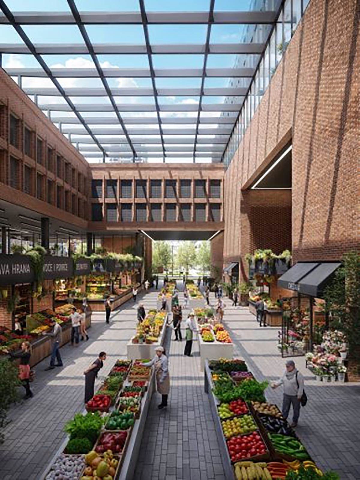 Ovako će izgledati pijaca sa zelenim krovom u Beogradu na vodi