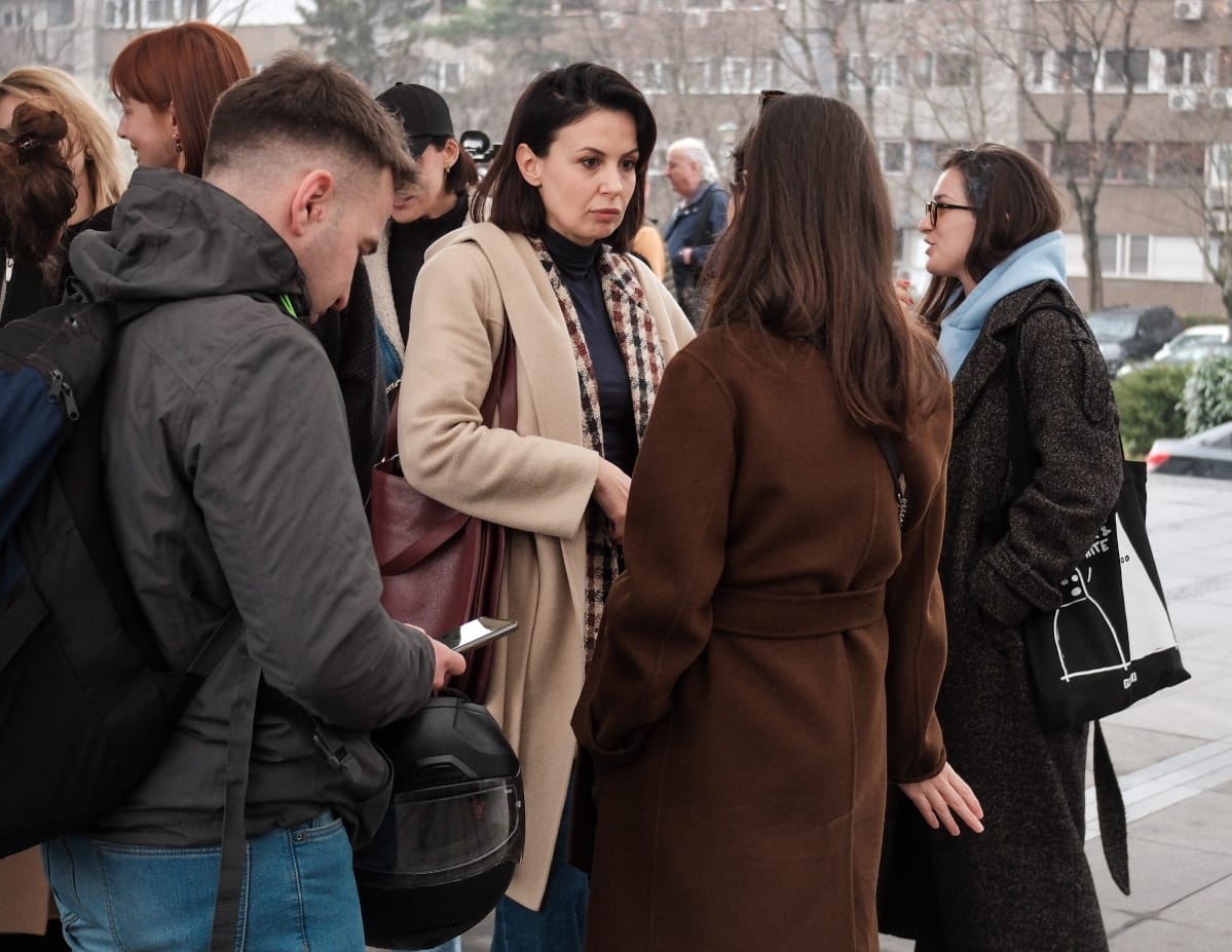 Anđela Jovanović ispred suda