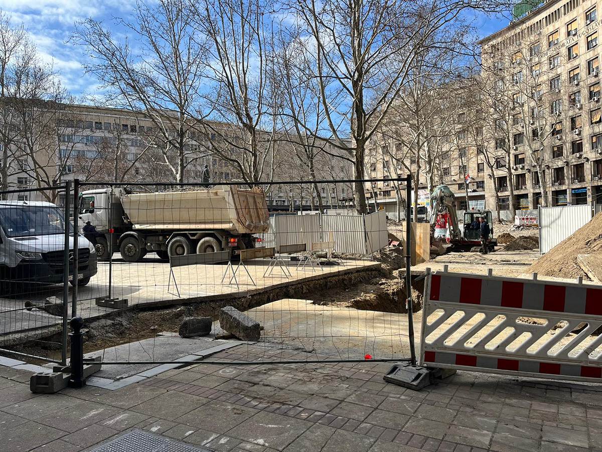 Radovi u Dečanskoj ulici