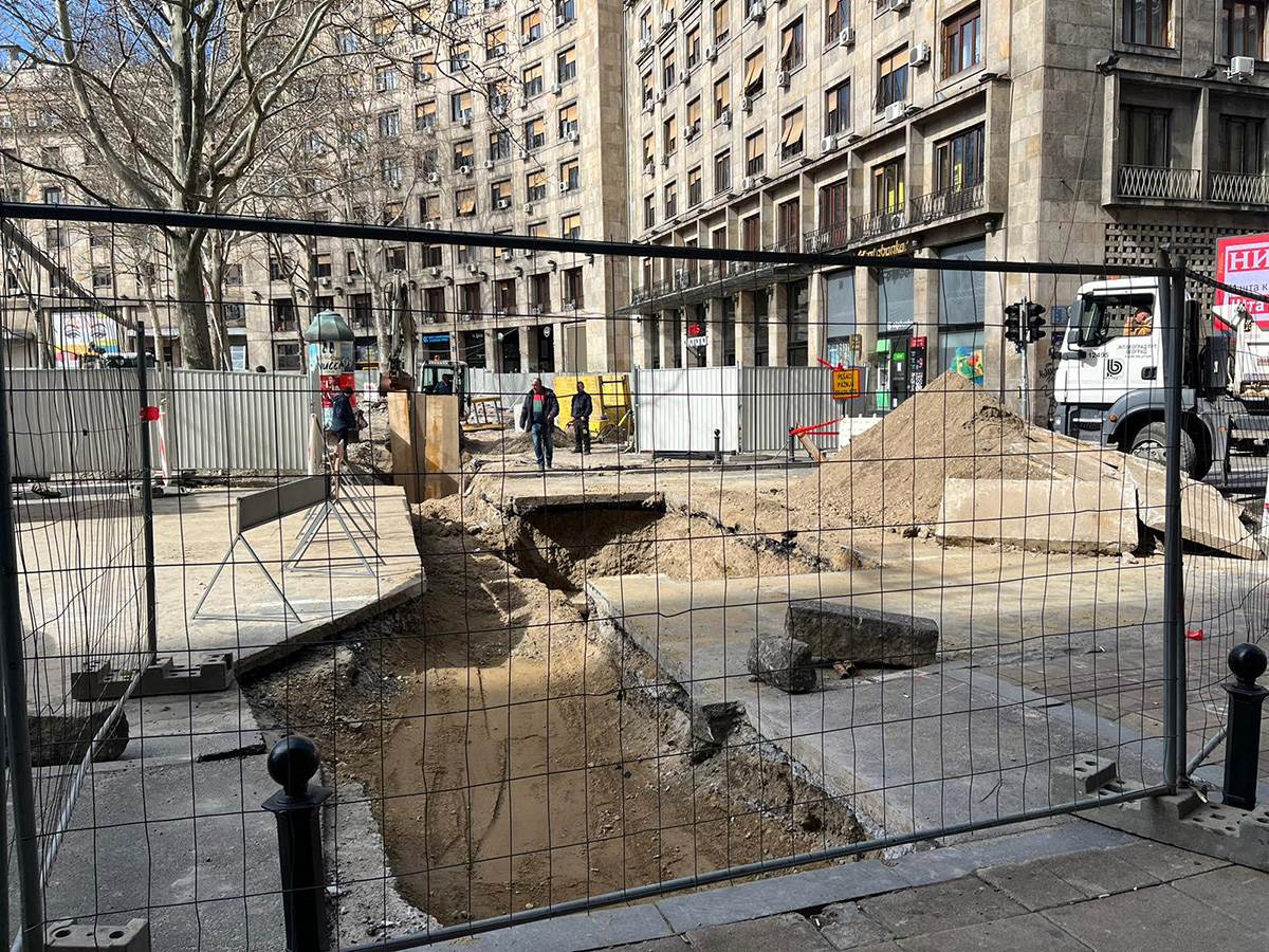 Radovi u Dečanskoj ulici