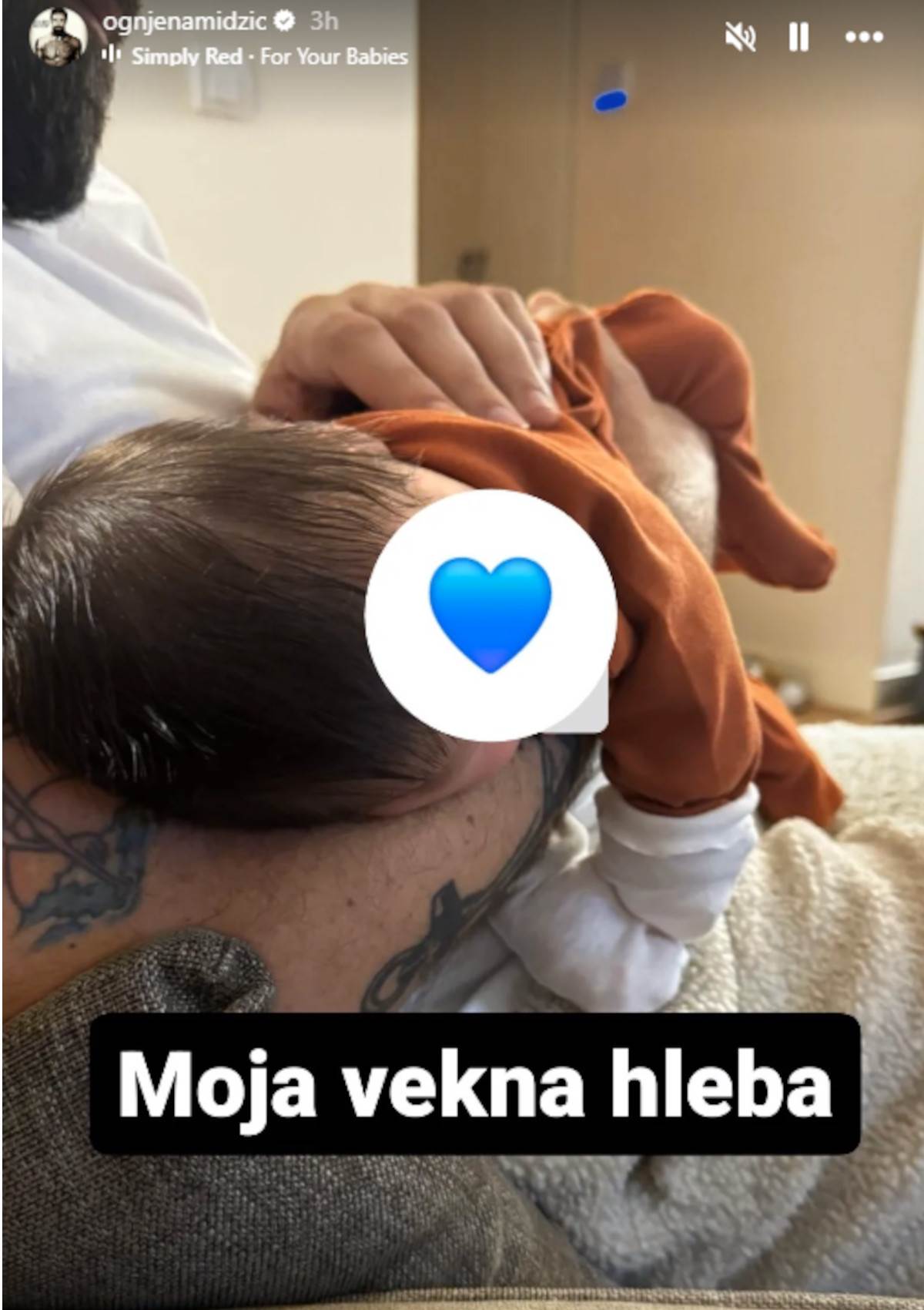 Mina Naumović pokazala koliko mali Perun liči na oca