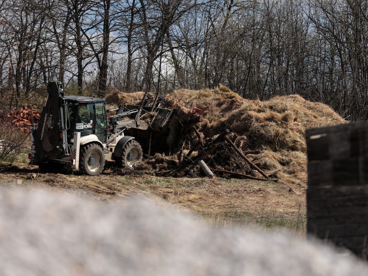 Seno i sut izbaceni iz stale gde se rasciscava teren (1).jpg