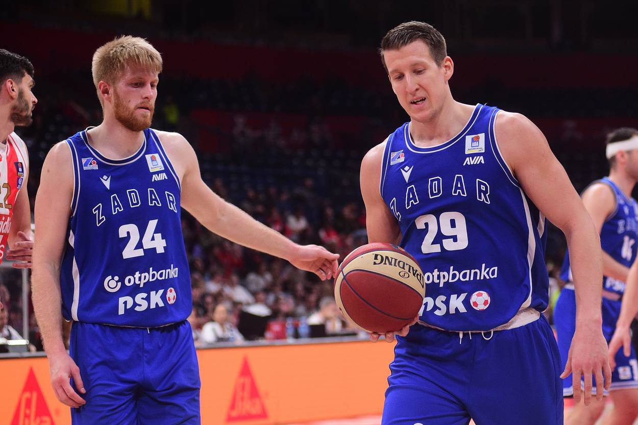 Luka Božić na utakmici Zvezda Zadar