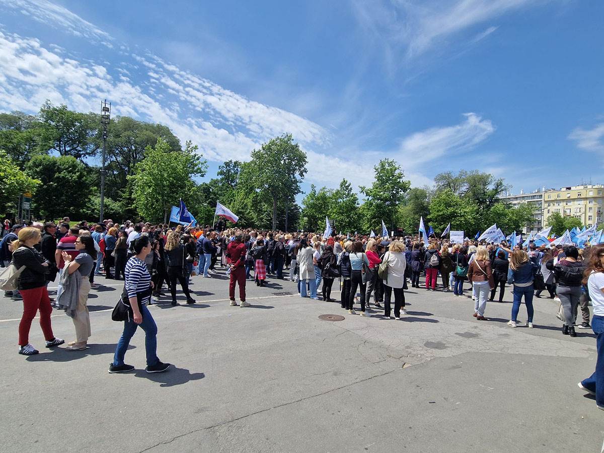 Protest prosvetara u Beogradu
