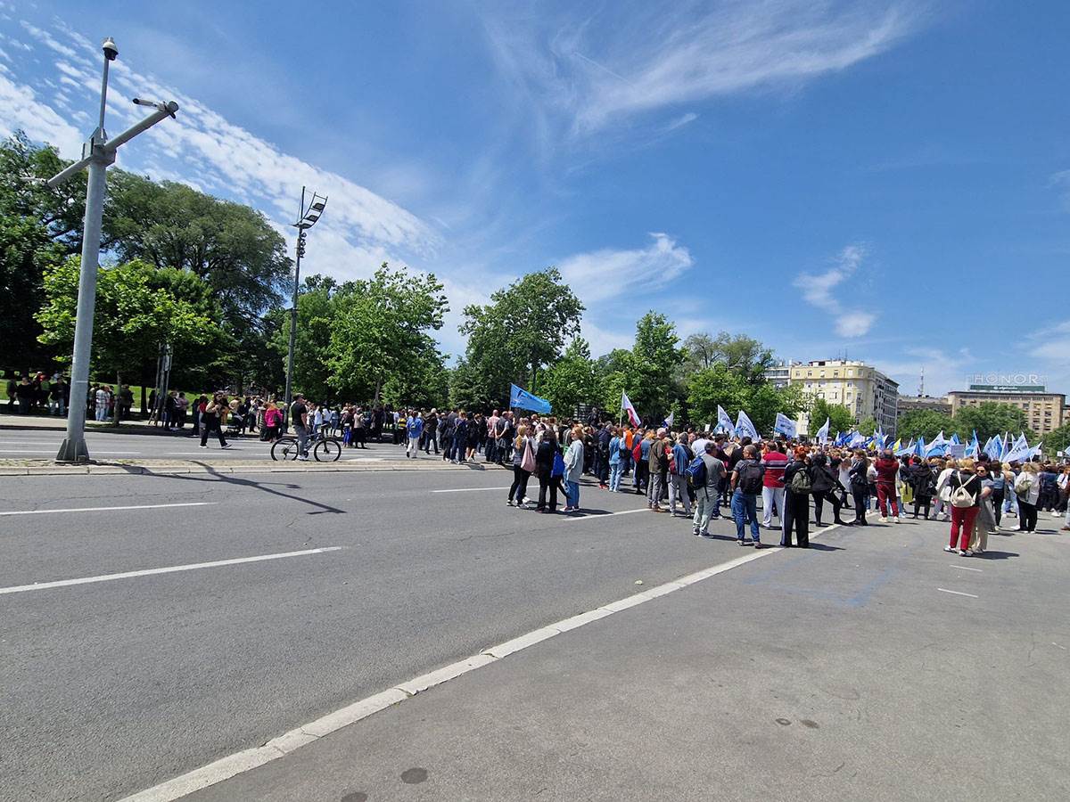 Protest prosvetara u Beogradu