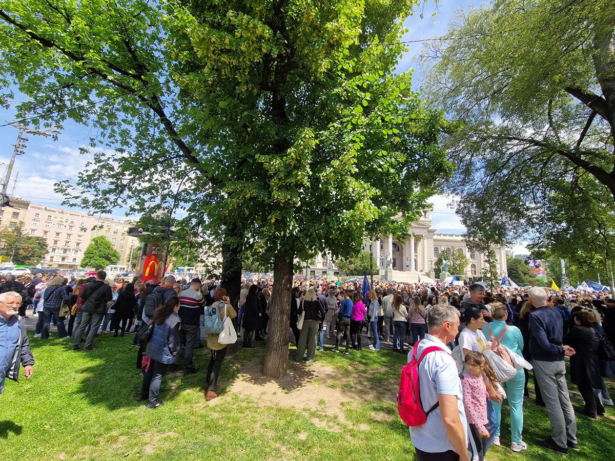 Protest prosvetara u Beogradu