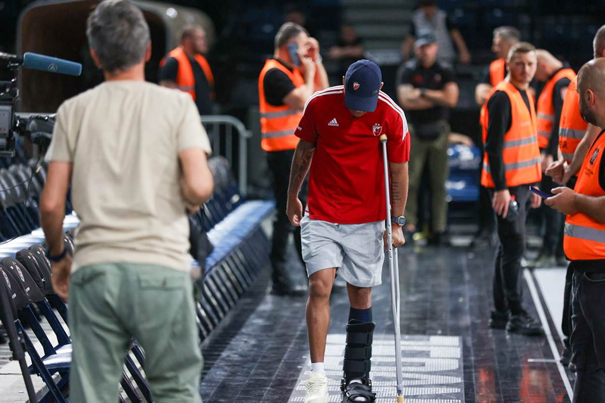 Jago dos Santos na štakama u Beogradskoj areni