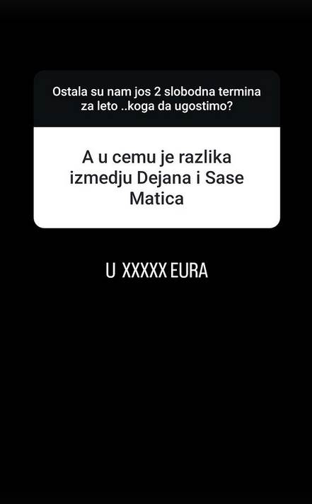 Gazde klubova o pevačima i pevačicama