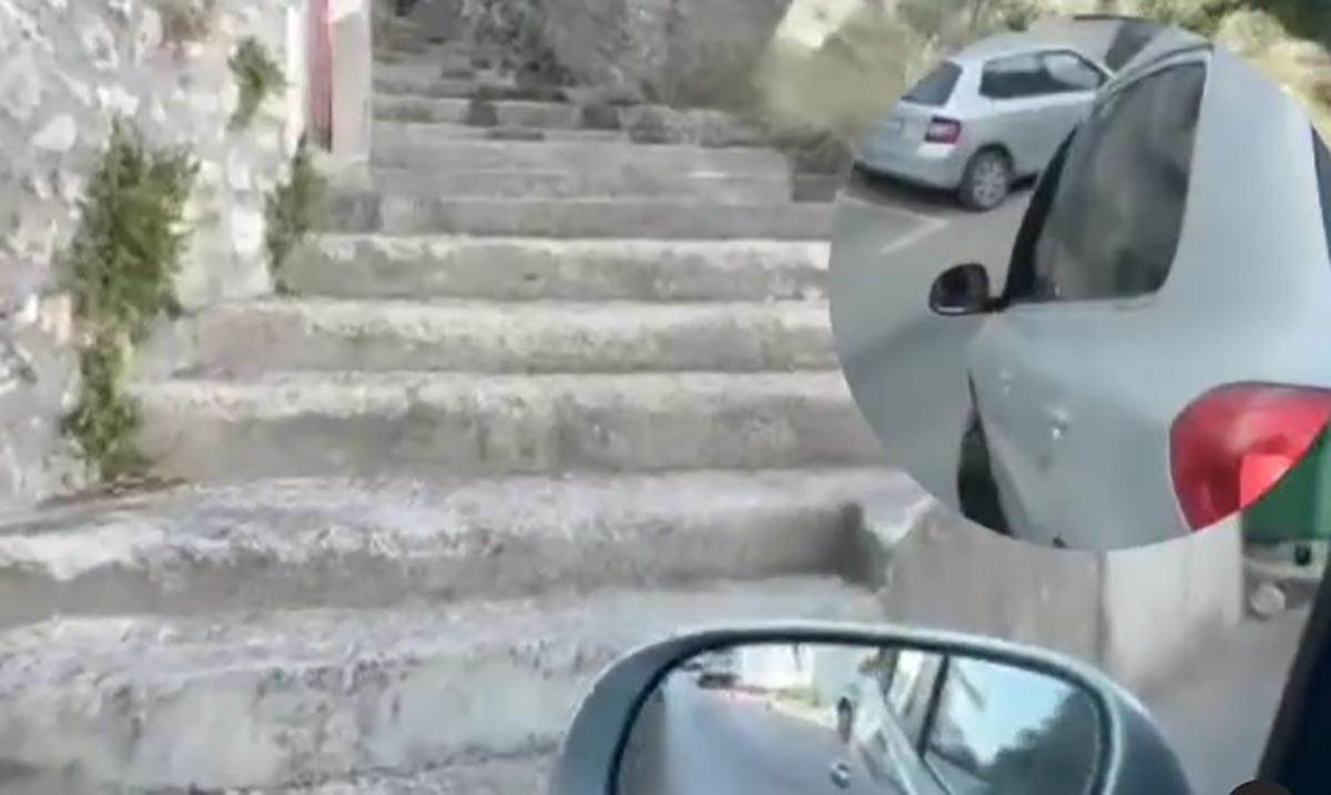 Evo stepenica u Ulcinju niz kojih se Beograđanin po imenu Saša spustio automobilom (3).jpg