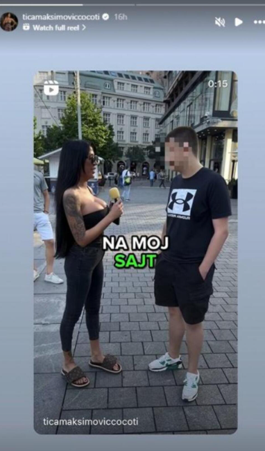 Tijana Ajfon maloletnicima pokazivala gole slike u centru Beograda