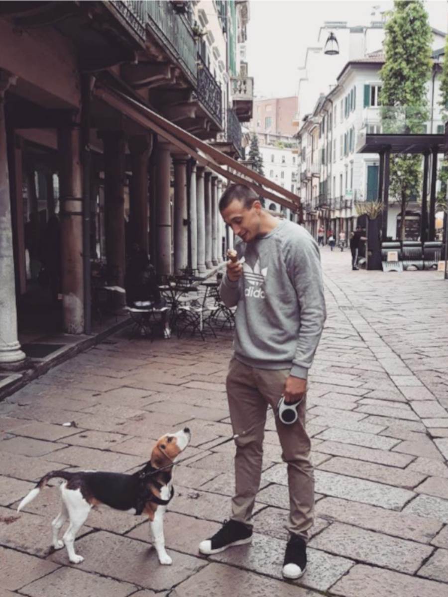 Aleksa Avramović sa biglom na putovanju