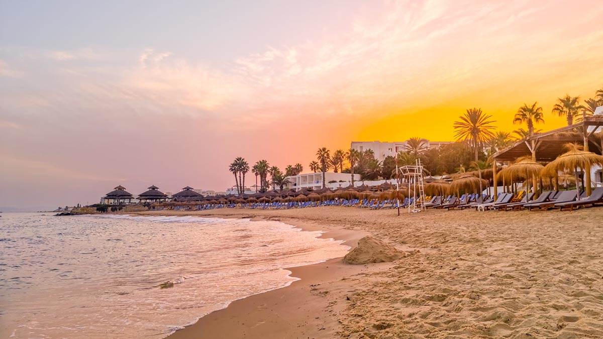 Tunis, letovanje, plaža