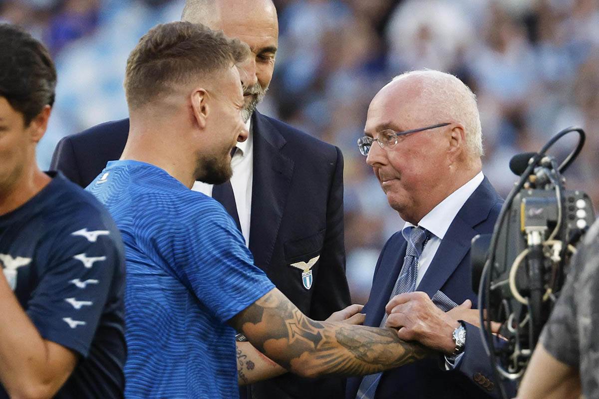 Sven Goran Erikson na utakmici Lacija i Ćiro Imobile