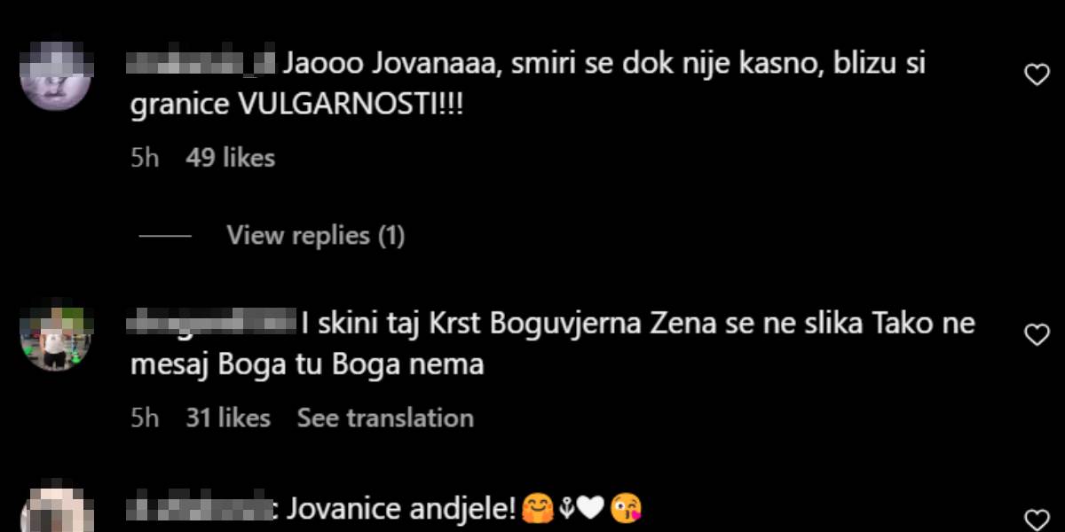 Jovana Jeremić komentari