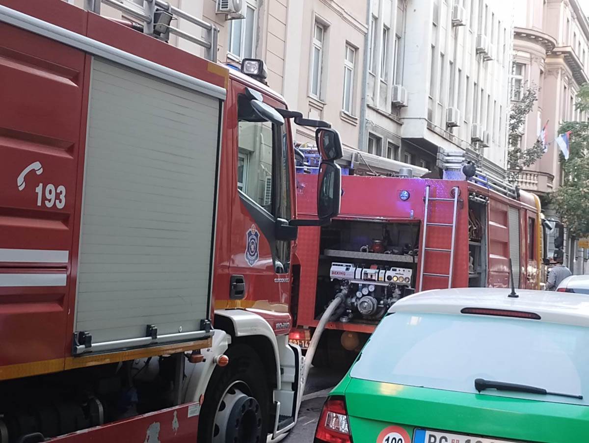 Požar u Beogradu u Vlajkovićevoj 