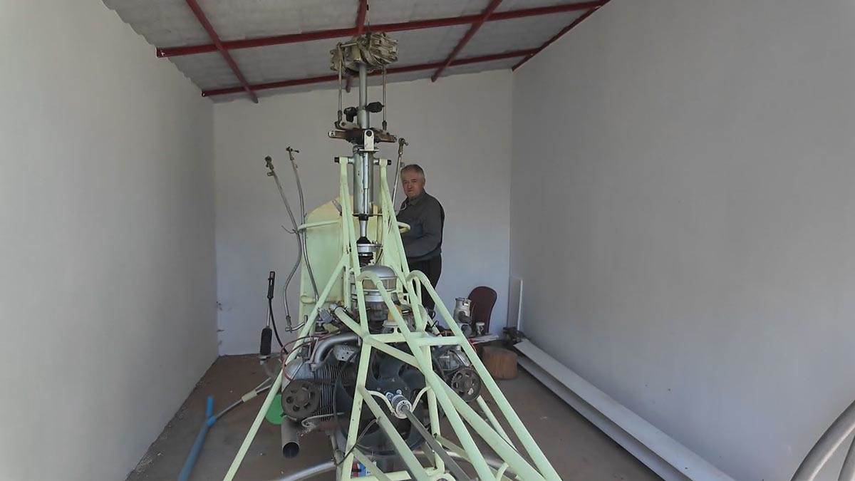 Ljubiša iz Ražnja, helikopter