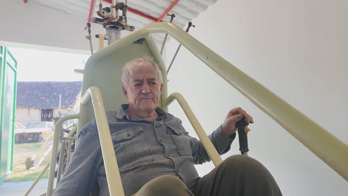 Ljubiša iz Ražnja, helikopter