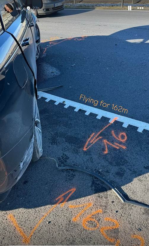 Uki Q doživela saobraćajnu nesreću