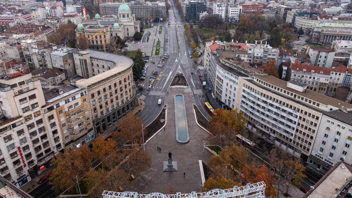 Kako izgleda rekonstruisani trg Nikole Pašića