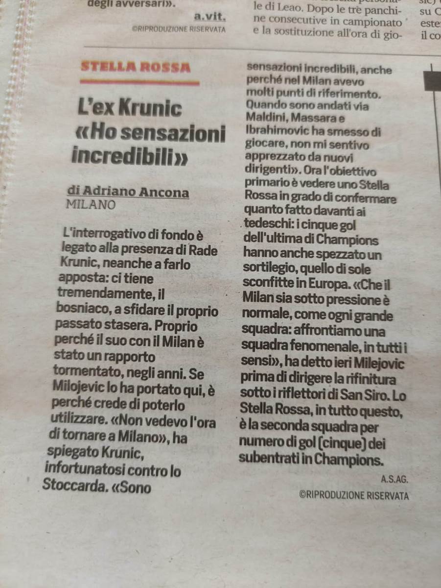 Italijanski mediji pred Milan - Zvezda (1).jpg