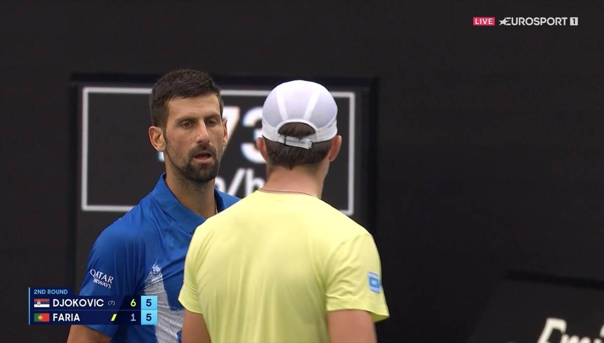 Novak Đoković Žaim Farija prekid meča