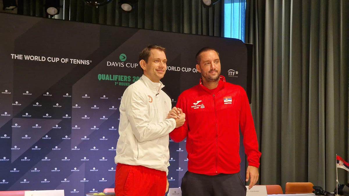 Srbija Danska Dejvis kup konferencija Viktor Troicki iznenadio novinare