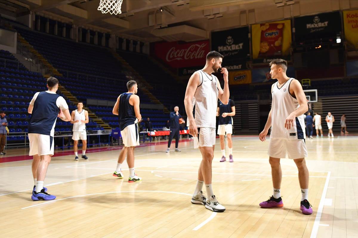 reprezentacije Srbije na treningu