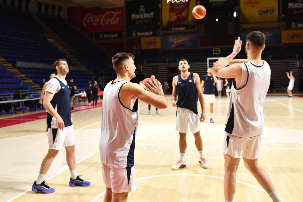 reprezentacije Srbije na treningu