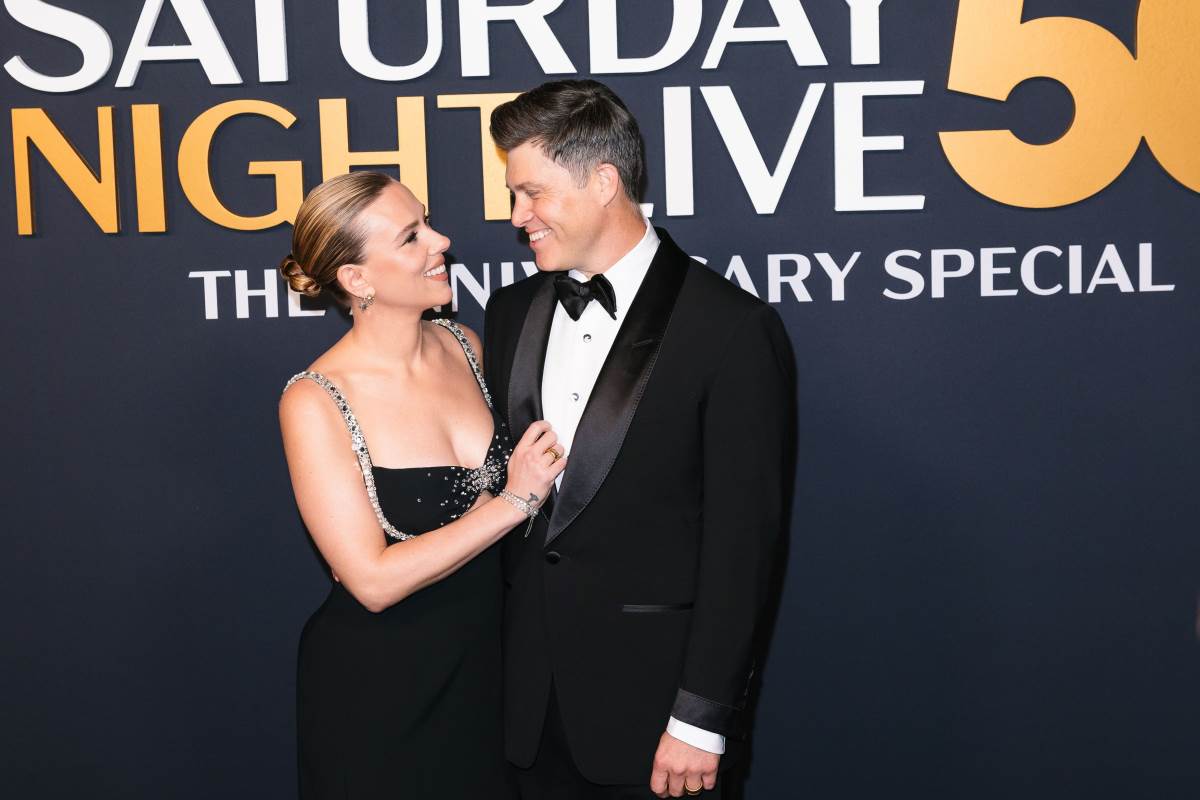 Skarlet Johanson sa mužem