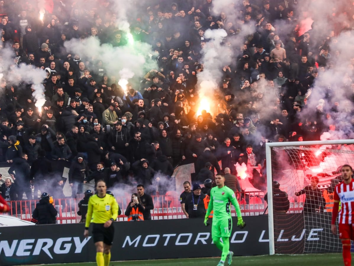 Ibrahim Zubairu gol za Partizan protiv Crvene zvezde u 175. večitom derbiju