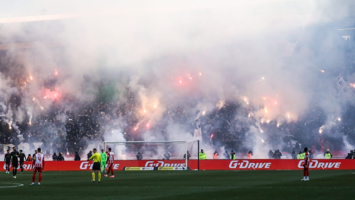 Ibrahim Zubairu gol za Partizan protiv Crvene zvezde u 175. večitom derbiju