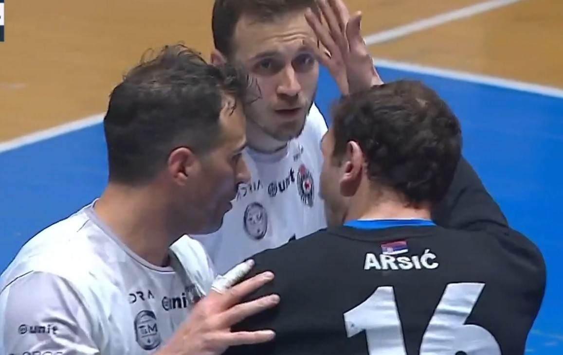 Frka na kraju derbija Superlige, kapiten Partizana zakuvao